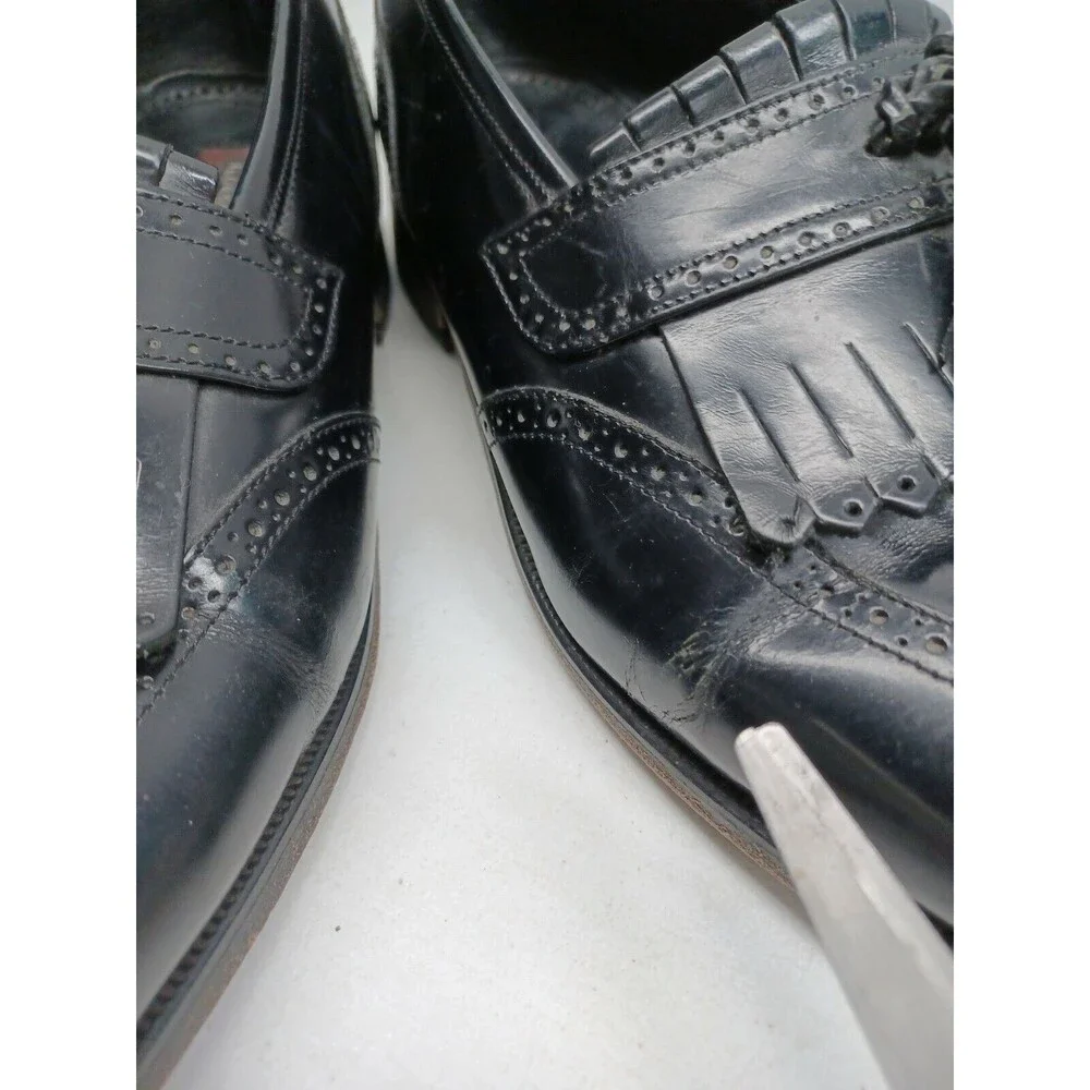 Florsheim Imperial Mens Dress Shoes Wingtip Kiltie Tassel Loafers Black 12M